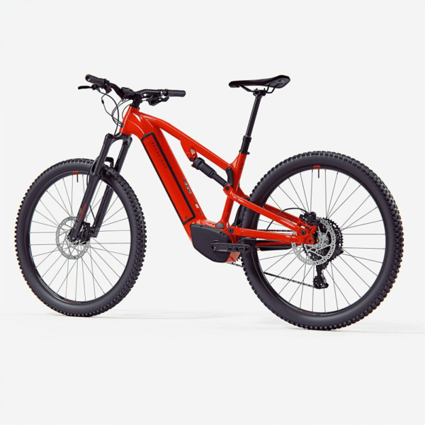 VTT Électrique Tout-Suspendu Rockrider E-Expl 520 S Microshift Advent 10V 500Wh 29" Rouge 2024 – Image 2