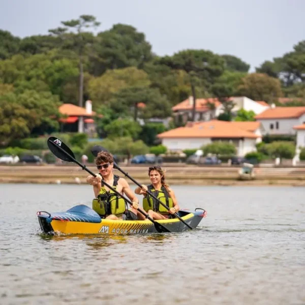 Kayak gonflable AQUA MARINA Tomahawk Air-K 440 - Jaune olive - 2 places – Image 2
