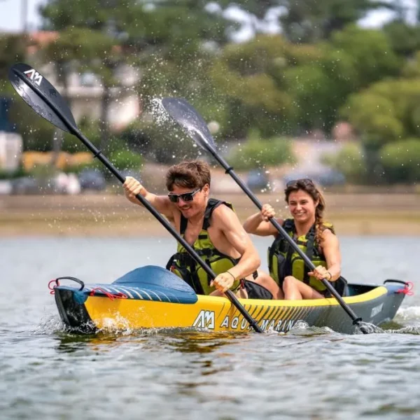 Kayak gonflable AQUA MARINA Tomahawk Air-K 440 - Jaune olive - 2 places – Image 3