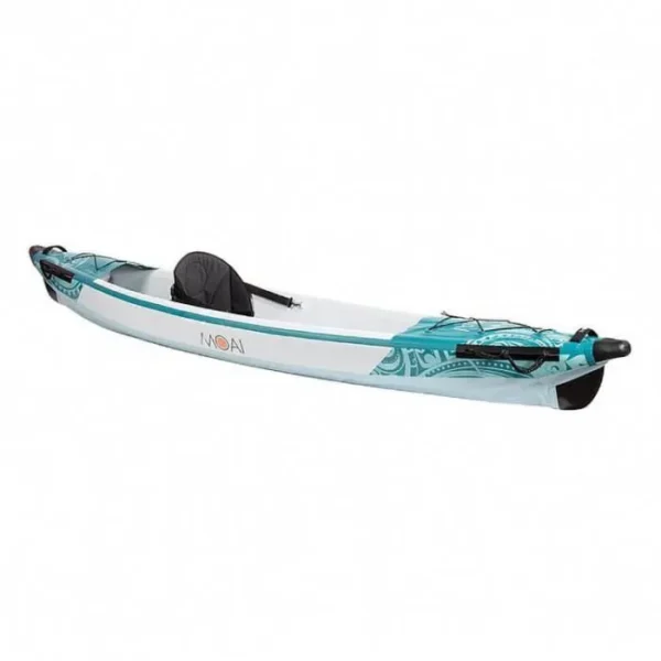 Kayak gonflable MOAI Kanaloa Kayak One K1 360 cm - ACUONE - 1 place - Turquoise et blanc - Sports Canoë-kayak – Image 3