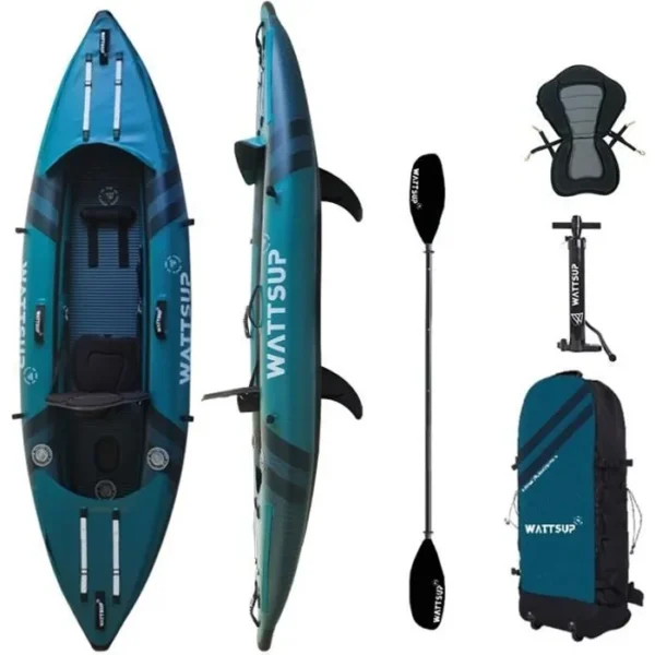 Kayak gonflable W WATTSUP COD 1 Place - 310x85 cm - Dropstitch + PVC - 180 kg - Pack complet