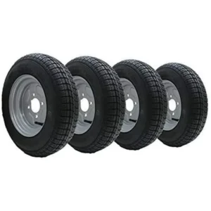 Roue & Pneu de Remorque 145R10 Radial Wanda WR068 - Parnells - 4 Clous PCD 4" - Charge 430kg