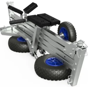 Remorque Chariot de mise à l'eau pour bateaux pneumatiques dériveurs annexes, SUPROD TR260-L-LU, noir/bleu
