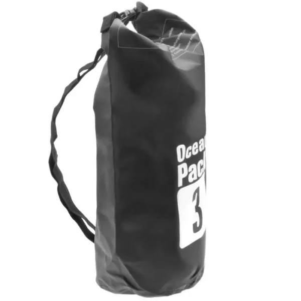 Sac étanche PRIMEMATIK - 3L - Noir - Camping nautique kayak pêche Rafting canoë kayak