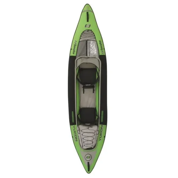 Kayak de randonnée gonflable 2 places SEVYLOR Yukon KCC 380 vert et noir – Image 4