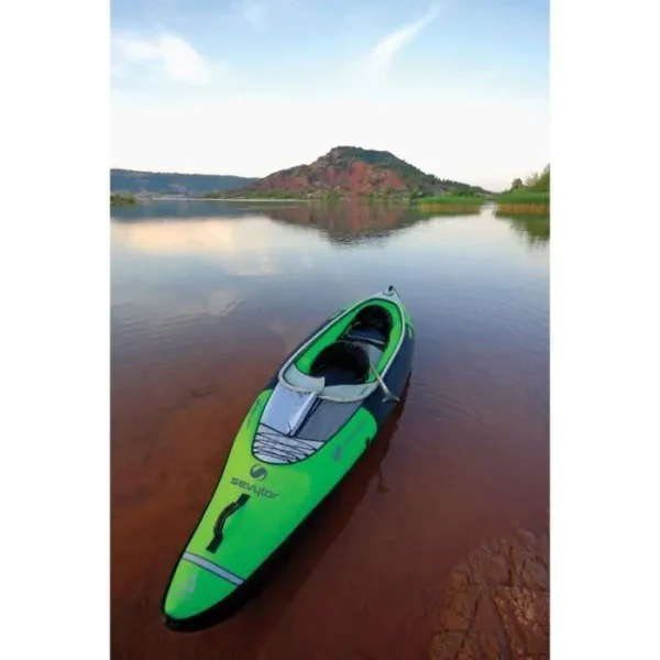 Kayak de randonnée gonflable 2 places SEVYLOR Yukon KCC 380 vert et noir – Image 5