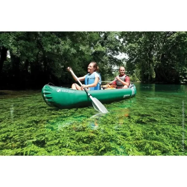 Canoë-kayak gonflable SEVYLOR Adventure Plus - 3 places - Vert - Sièges amovibles et ajustables – Image 6