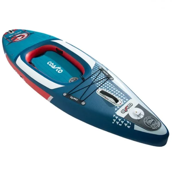 Kayak gonflable Coasto Altai 11' - 1 place - Conception en Dropstitch - Siège en néoprène - Pagaie en 4 sections