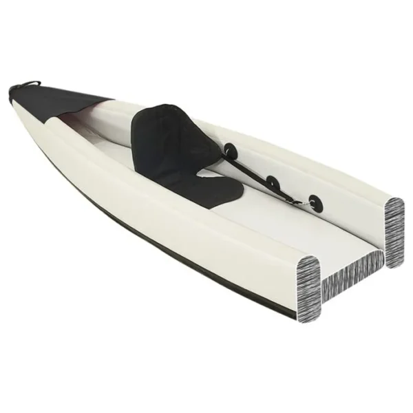 vidaXL Kayak gonflable noir 375x72x31 cm polyester 93435 – Image 3
